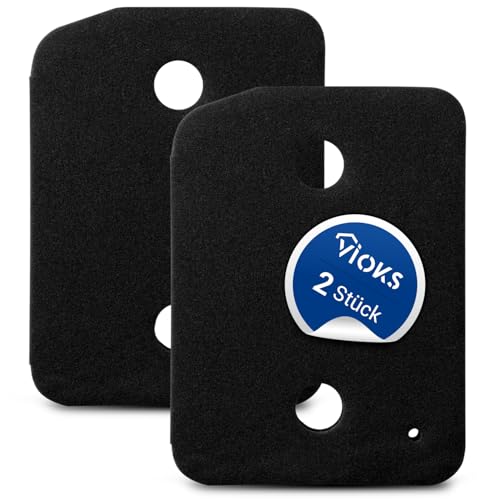 VIOKS Set 2x Filterschwamm Ersatz für Мiele 9164761 Sockelfilter 207x155mm Filter für Trockner Wärmepumpentrockner Active TDB230WP TDD230