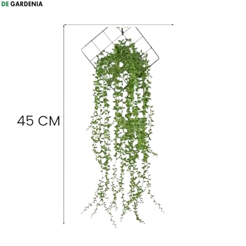 Image of Artificial Vines Fake Greenery Garland Willow Leaves Faux Hanging Plants Trailing Weeping Ivy Drooping Hanging Vines Faux Plants Realistic Home Office Christmas Holiday Decor (1, Design1)