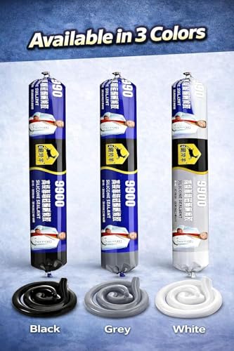 Image of Waterproof Silicone Sealant - Leakage Quick Repair Adhesive for Roof, Glass, Metal, Wood & Plastic | Weather-Resistant Neutral Cure Gap Filler for Water Tank & Outdoor Use (Multicolor)