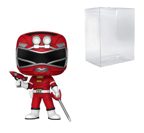 POP! TV: Power Rangers Turbo: Red Turbo Ranger 1713 Bundled with Compatible Box Protector Case