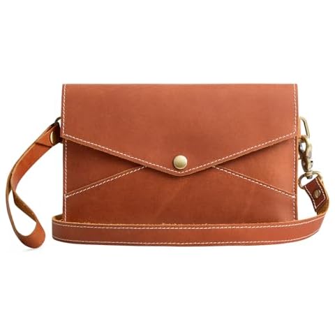 S-ZONE Leather Envelope Crossbody Bag Cover