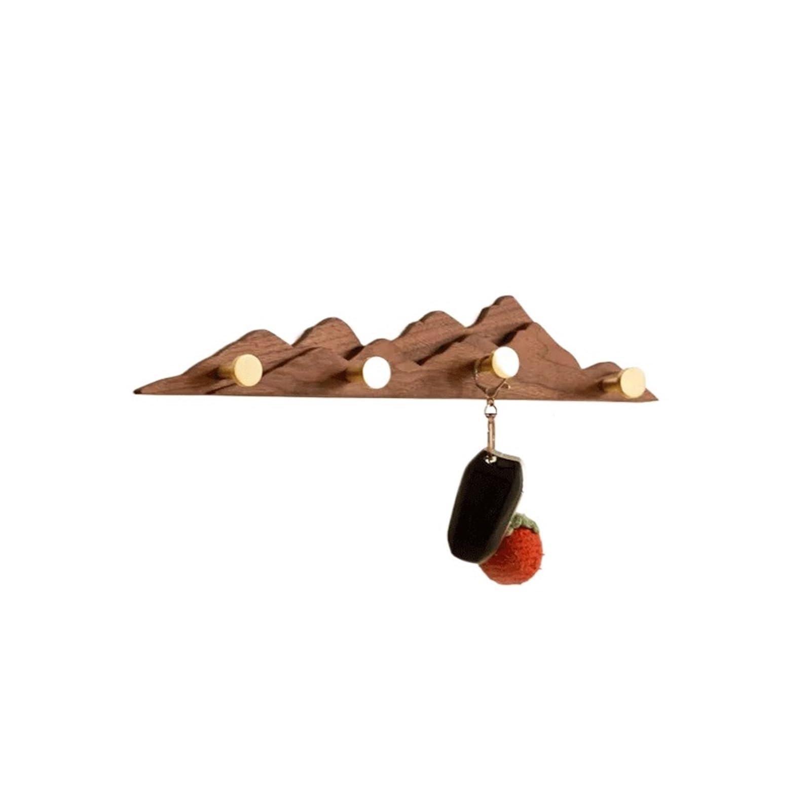 zhangrui1888 Coat Rack Shelf Wall Mounted Mountain-Shaped Wall-Mounted Coat Rack, Creative Door Hooks