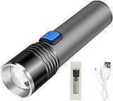Gokame 670nM USB LED Taschenlampe,Rotlicht LED gegen nachlassendes Sehvermögen Taschenlampe,mit 3 Modi und Lange Arbeitzeit, Wasserdicht Zoombar für Outdoor, Wandern, Camping