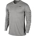 Nike Mens Legend 2.0 Long Sleeve Dri-Fit Training Shirt Grey Heather/Black 718837-063 Size Large