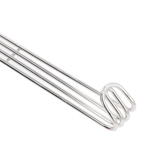 Stylebest Colher escumadeira de arame de malha fina com alça longa e gancho, concha de filtro de aço