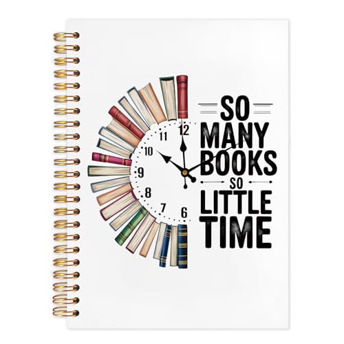 Cadeau de lecture pour amateurs de livres avec ce carnet à spirales So Many Books