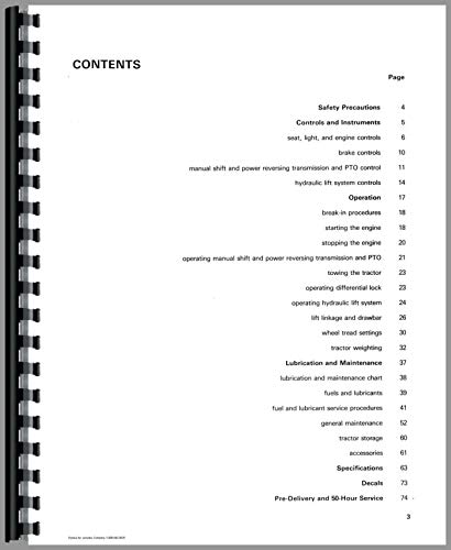 Ford 445 Industrial Tractor Operators Manual (1979 and Up)      Unknown Binding