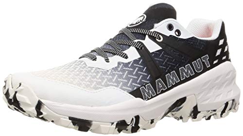Mammut Sertig II Low Women, Chaussure de Trail Femme, Bright White-Black, 41 1/3 EU
