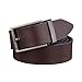 SDFFGHJ Pin Buckle White Genuine Leather Waistband Casual Fashion Men Belts Classic Designer Waist Strap(100cm,Black Gray buckle)