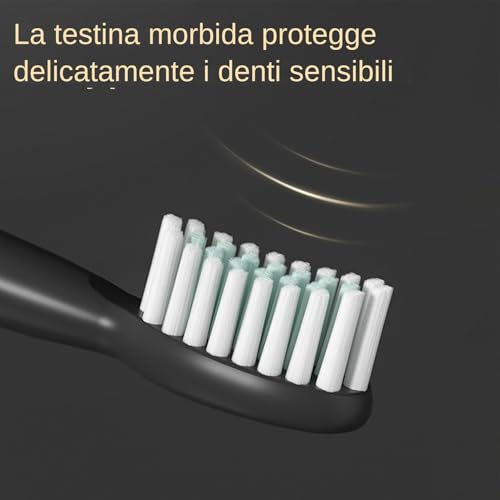 ycezw Automatische Zahnbürste | Wasserdichtes Modell - hochfrequente Mundreinigung mit praktischem Design für Zuhause Nacht Reisen Camping Dusche – Bild 6