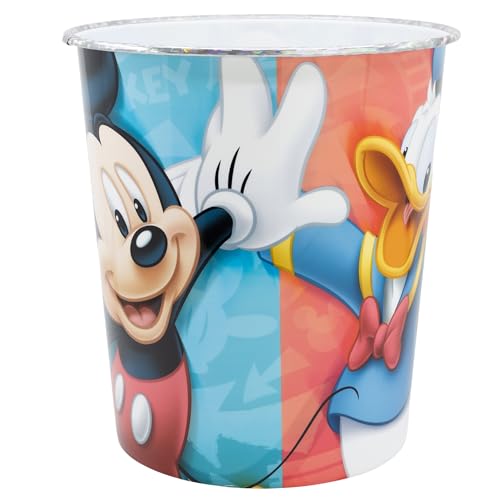 POUBELLE MÉTALLIQUE POUR ENFANTS | MICKEY FRESH AIR FUN AND HAPPY DAYS