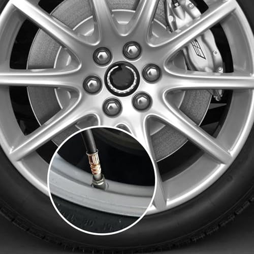 Image of 4PCS Valve Stem Extension, 8.25 Inch Flexible Schrader Valve Stem Extenders | Tire Valve Adaptor Compatible for Motorcycles, Harleys, Stroller, Bicycles and Portable Air Compressor