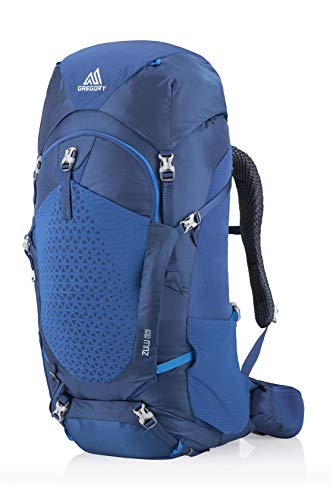 Gregory Mountain Products Zulu 65 Liter Men's Overnight Hiking Backpack, Empire Blue, Small/Medium