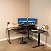 VIVO Extra Wide 38 inch Corner Desk Converter, K Series, Height Adjustable Sit to Stand Riser, Dual Monitor and Laptop Workstation with Wide Keyboard Tray, Black, DESK-V000KL