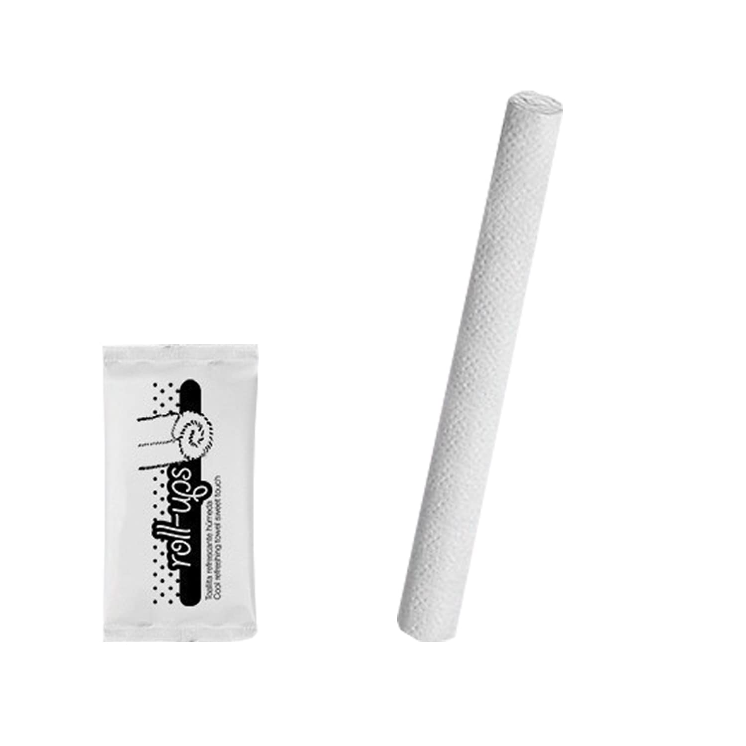 Toalla enrollada para limpieza manos | 400 unidades. Toallitas deluxe desinfectantes multiusos, aseguran limpieza y perfume agradable | Medidas sobre: 10x5 cm, medidas toalla: 25x16 cm.