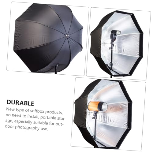 Image of Octagonal Softbox Umbrella Photo Light Box for Photography and Video Studio Lighting with Diffuser - Professional Lighting Modifier for Camera Photo Equipment