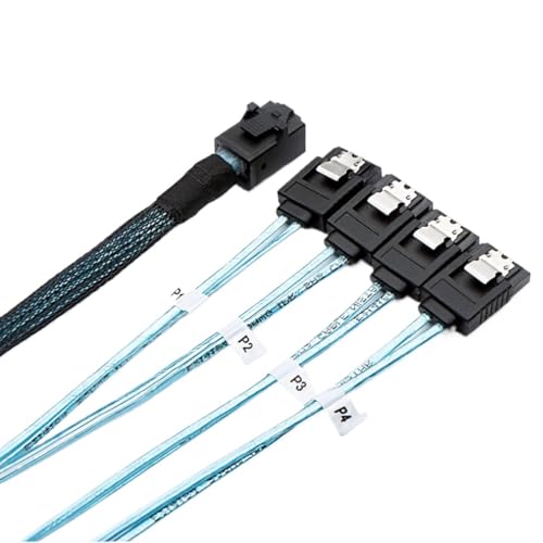 Cable interno S/A/S HD SFF-8643 a 4X SATA 0.5m miniatura 2