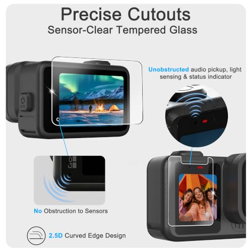 Image of FiTSTILL Tempered Glass Protector Set for Go Pro Mission 1Pro&1