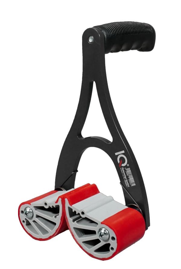 Plattenträger Komfort 0-55 mm (1 Paar, blau, 100 kg Tragkraft pro Griff, ergonomischer PVC-Griff, selbstjustierendes Klemmsystem, beschichteter Stahlbügel, Handwerker Zubehör) PWE0093.1