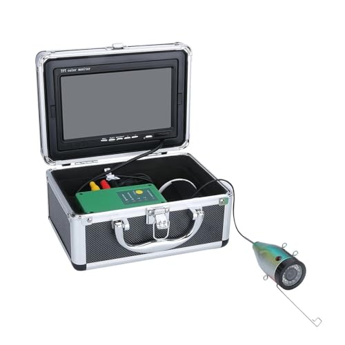 1080P 15M/30Mカメラ 7インチ IPS魚群探知機 水中カメラ 15個ホワイトLED+15個IR LED 氷上釣り用 アイスレイクシーボートカヤックフィッシング用(30M)