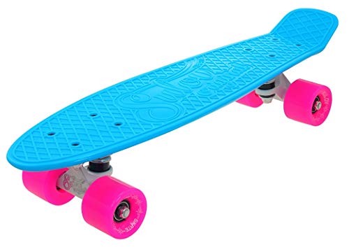 Sulov Unisex-Youth PB-NEON-03B Penny Board Neon Speedway, Color-Blue/Pink, One Size