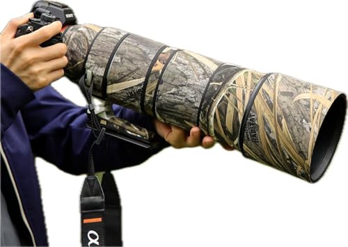 Rolanpro Camoflage Lens Cover for Sony FE 200-600mm F5.6-6.3 G OSS Coat Lens Protective Sleeve Case-#49 Grass Waterproof
