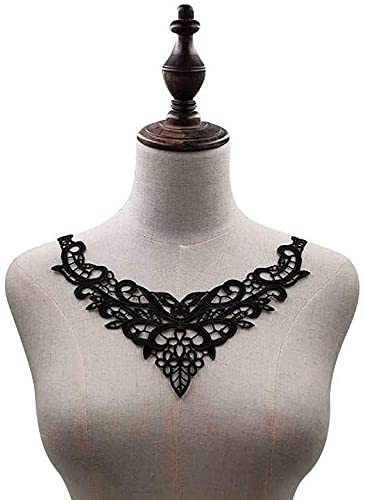 Aeromdale Spitzenkragen-Applikation, zum Aufnähen, Ausschnittbesatz, Hochzeitskleid, Brautkleid, Verzierung - #B Cover