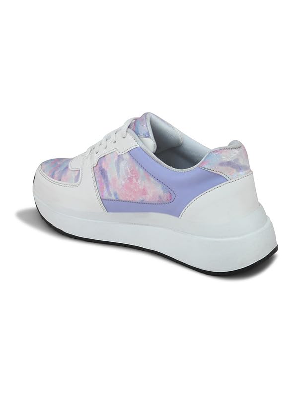 Image of XE Looks Women's Stylish, Attractive & Fancy Lace up Sneakers Shoes All Day Casual Wear for Women & Girls