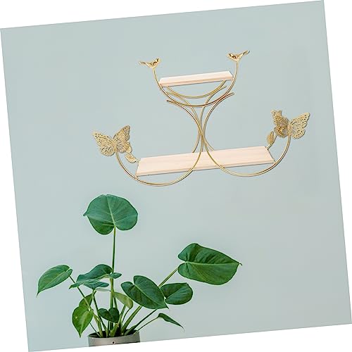 Étagère murale décorative doré pour optimiser les petits espaces encombrés - 8