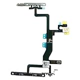 Johncase New OEM Switch On/Off Power Button + Volume Control + Flash Light + Mic + Mute Connector Flex Cable w/Bracket Replacement Part for iPhone 6s 4.7
