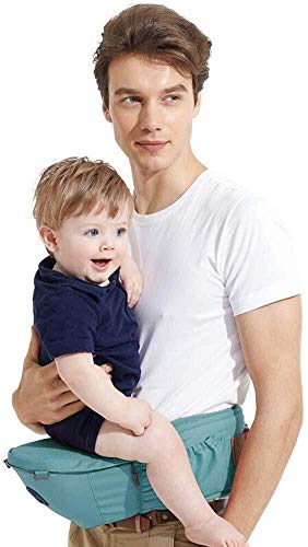 NJ babydrager - babydrager, ergonomische babydrager voor en na 0-36 maanden baby taille 67-118 cm blauw - Image 4