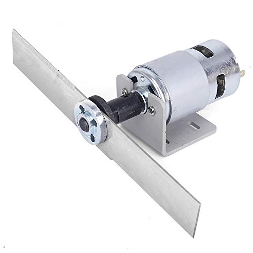 craftsman168 Kit de Tondeuse à Gazon à Monter soi-même avec Moteur CC 12 V 775 avec Lame en Acier au manganèse, Mini Tondeuse à Gazon, désherbeuse et têtes de Lames