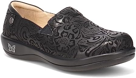Alegria Keli Womens Slip-On Shoe Black Embossed Paisley 9 M US | Image 3