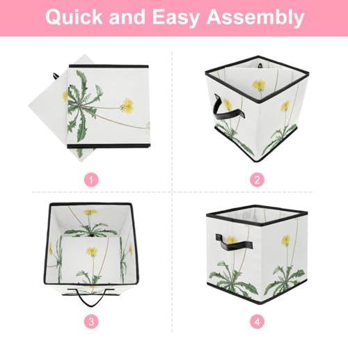 Cube de rangement pissenlit pour harmoniser le placard de la chambre maison - 6