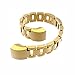 Wearlizer Comparible with Fitbit Alta Bands and Fitbit Alta hr Bands,Metal Alta Replacement Band Wrist bands Strap Assesories for Fitbit Alta (Gold)