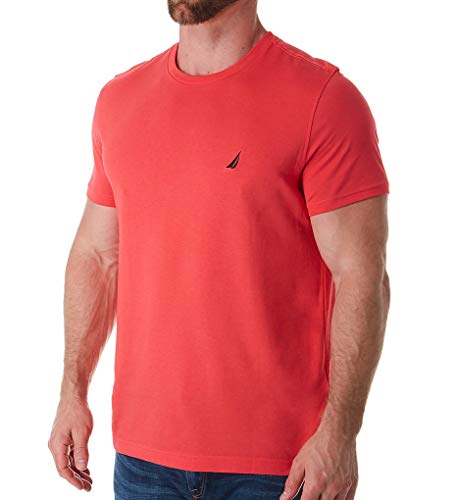 Nautica Short Sleeve Solid Crew Neck T-Shirt Red 3 SM