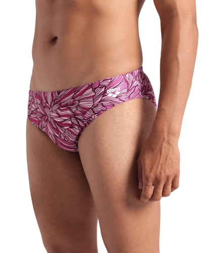 ARENA Men's Performance Breast Cancer Awareness Collection Pink Dahlia Swim Briefs3