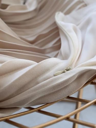 Women's Fall Pleated High Waist Skirt Solid Elastic Comfort Office Casual Swing Skirt2