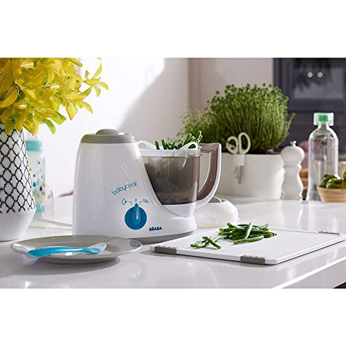 Babycook® Original Grey/Blue Baby Food Steamer Blender