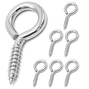 Zusful PI001 6 Stück Edelstahl-Schraubösen