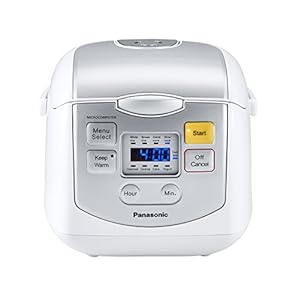Panasonic SR-ZC075K 4-Cups (Uncooked) Rice Cooker & Multi-Cooker, White