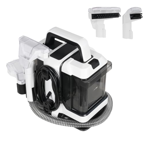 ZERNEIL 450W Portable Carpet & Upholstery Spot Cleaner - 11Kpa Max Suction - Handheld Rug Cleaner Machine for Area Rugs, Carpet, Couch, Car, Pets,with Dual Size Brush Head