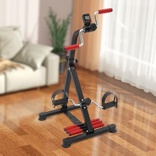 Bicicleta Pedalera Compacta con Pantalla LCD Ajustable miniatura 3