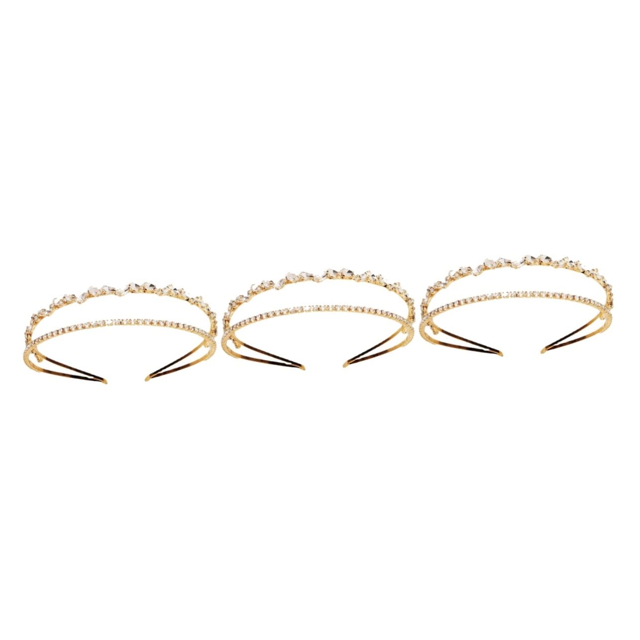 minkissy 3stücke Braut Haarschmuck Aus Strass Elegantes Stirnband Mit Glitzer Hochwertige Hochzeitskrone Für Damen Handgefertigtes Haaraccessoire Für Besondere Anlässe Und Fotoshootings