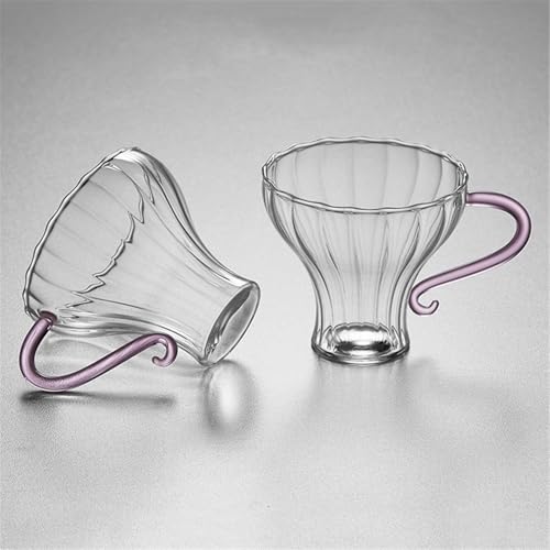 Vasos de vidrio de borosilicato transparentes 160 ml para té 4