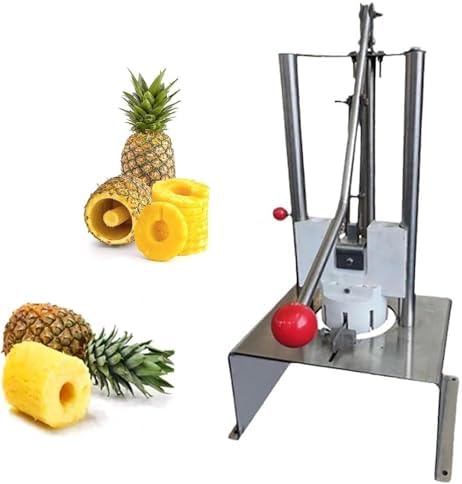Pineapple Corer and Slicer, Stainless Steel, Removes Skin in 10 Seconds, for Supermarkets and Fruit Shops