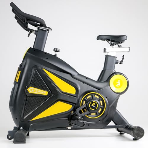 Image of Spinning bikeExercise Bike,Indoor Cycling Bike with Heavy Flywheel, Comfortable Seat Cushion, Silent Belt Drive, LCD Monitor for Home Gym Cardio Workout Training