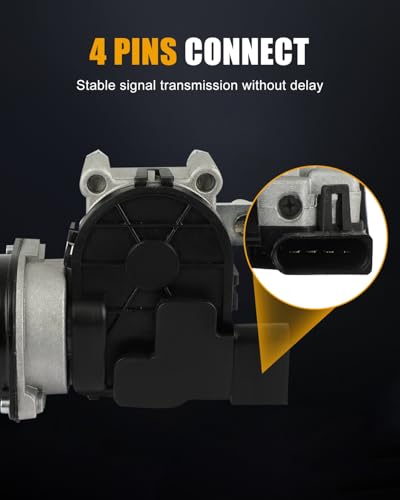Image of ROADFAR Front Windshield Wiper Motor Replacement for Skoda Fabia Saloon (6Y3) 1999-2007,for Skoda Fabia Estate (6Y5) 2000-2007 6Q1955119A,6Q1955113 Wiper Motor 4 Pins