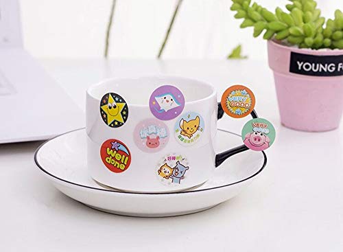 Yongbest Adesivi di Lode,70 Fogli Adesivi Scuola