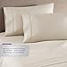 HC COLLECTION 1800 Series Microfiber Sheet & Pillow Case Set(Cal King, Cream)